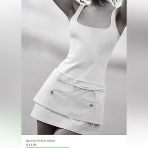 Zara Belted Mini Dress